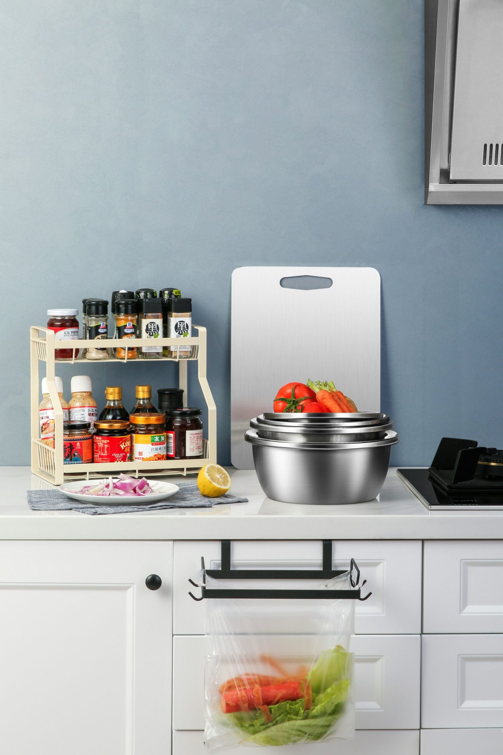 Under-Sink Expandable Storage Shelf Rack